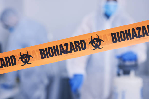 Professional Biohazard Cleanup technician working in Canton, NC